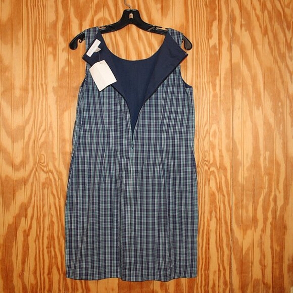 Petite Sophisticate Plaid Sleeveless Dress - Size 10 - NWT - Picture 5 of 7